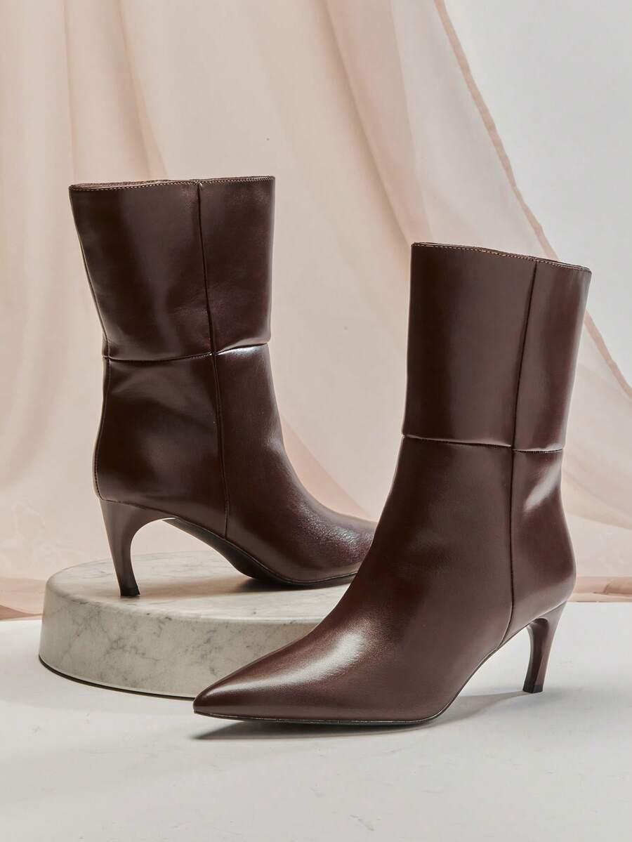 SHEIN BRĄZOWE WSUWANE BOTKI W01__41