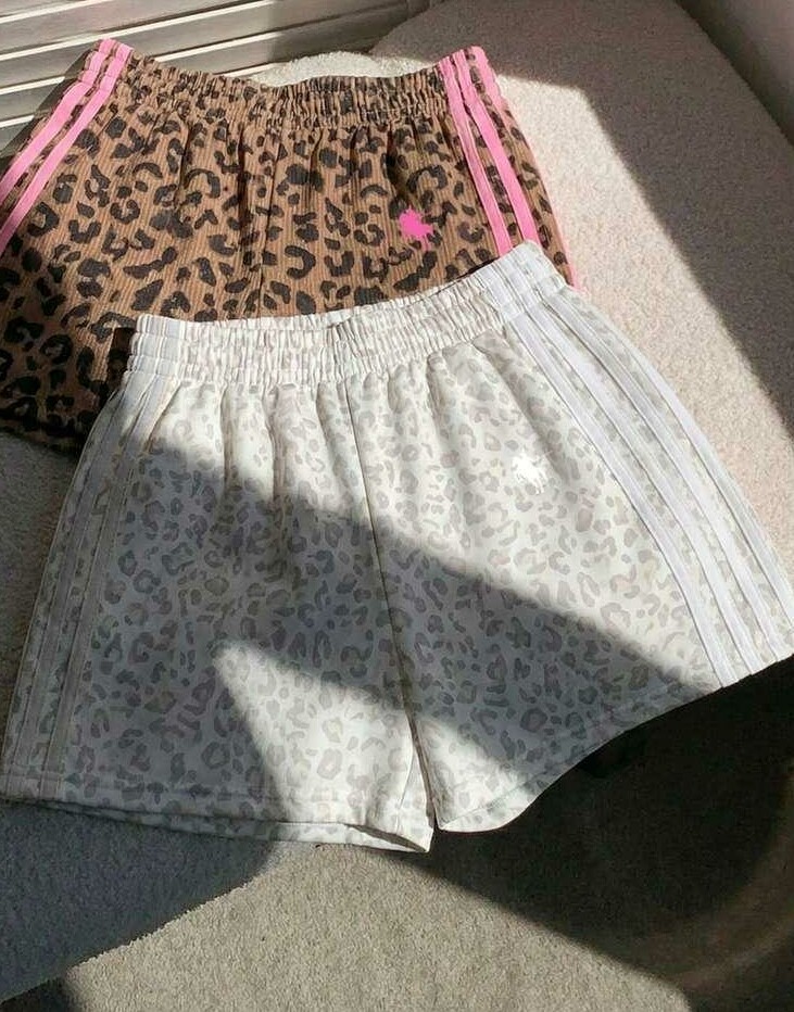 COMFORTCANA SZARE KRÓTKIE SPODENKI ANIMAL PRINT S06__XL