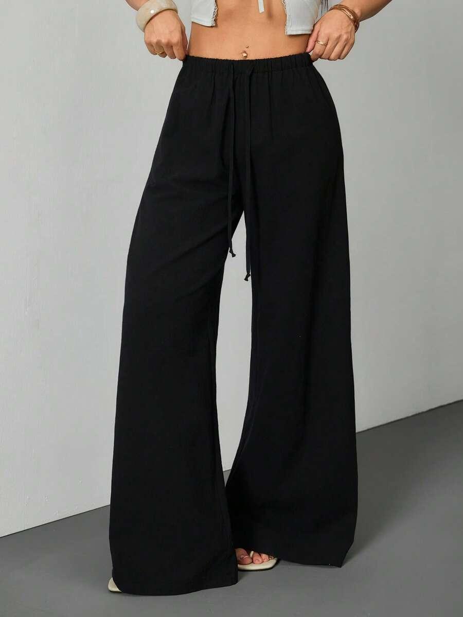 VIVAMERE CZARNE SPODNIE CASUAL S09__XXS