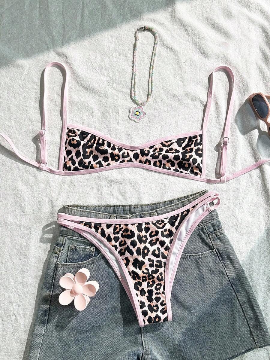 SWIM MOD DWUCZĘŚCIOWY STRÓJ KĄPIELOWY ANIMAL PRINT S09__XS