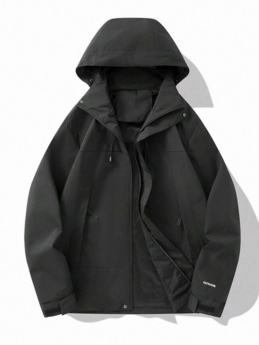 SHEIN CZARNA KURTKA KAPTUR W01__M