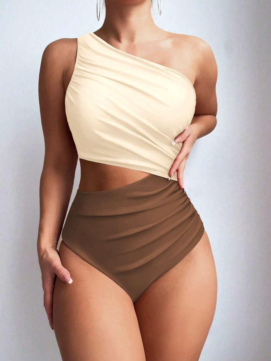 SHEIN JEDNOCZĘŚCIOWY STRÓJ KĄPIELOWY S09__S