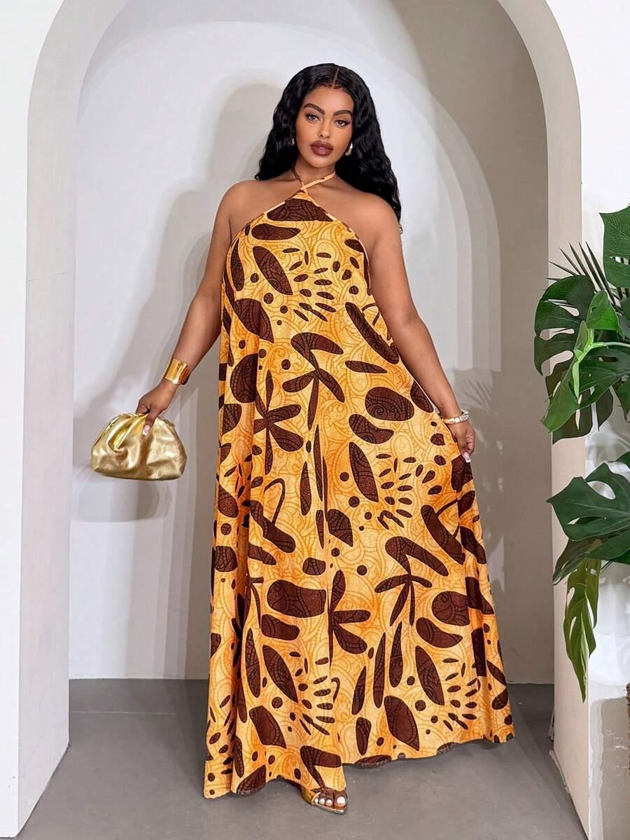 SHEIN MAXI SUKIENKA WZÓR S06__XXL