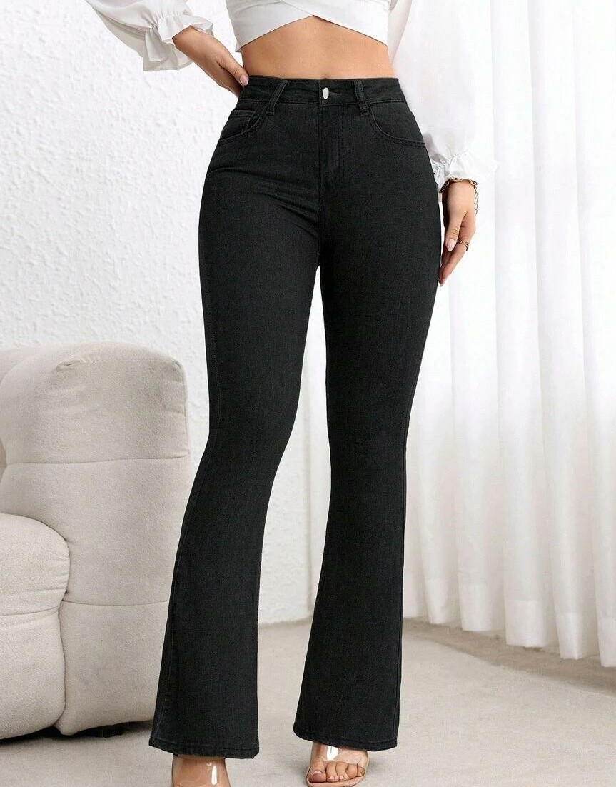 SHEIN CZARNE SPODNIE JEANS S06__46