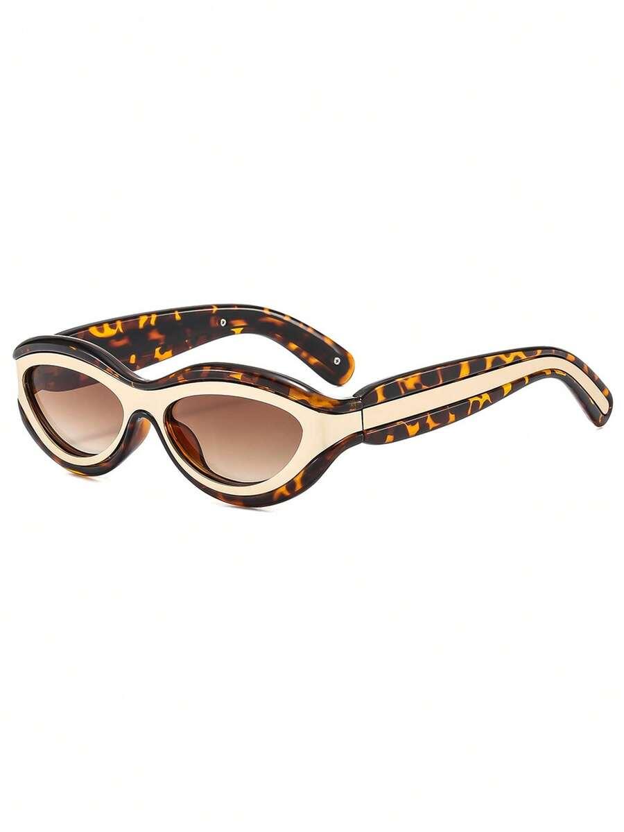 SHEIN OKULARY PRZECIWSŁONECZNE ANIMAL PRINT S07