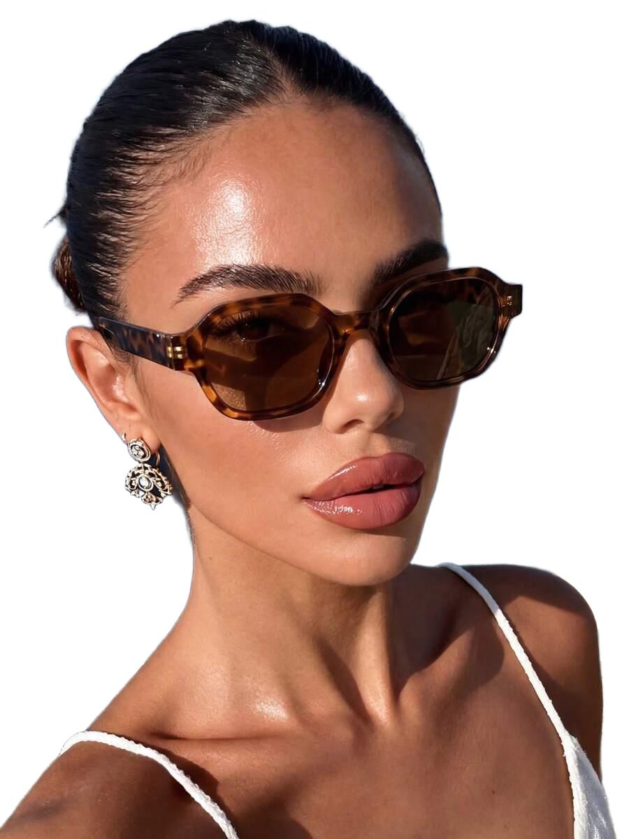 SHEIN OKULARY PRZECIWSŁONECZNE ANIMAL PRINT S07
