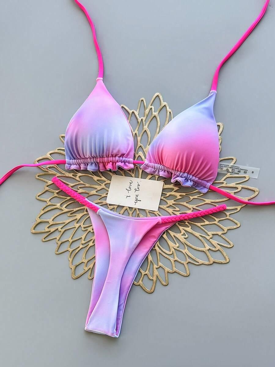 SHEIN DWUCZĘŚCIOWY STRÓJ KĄPIELOWY S09__XS