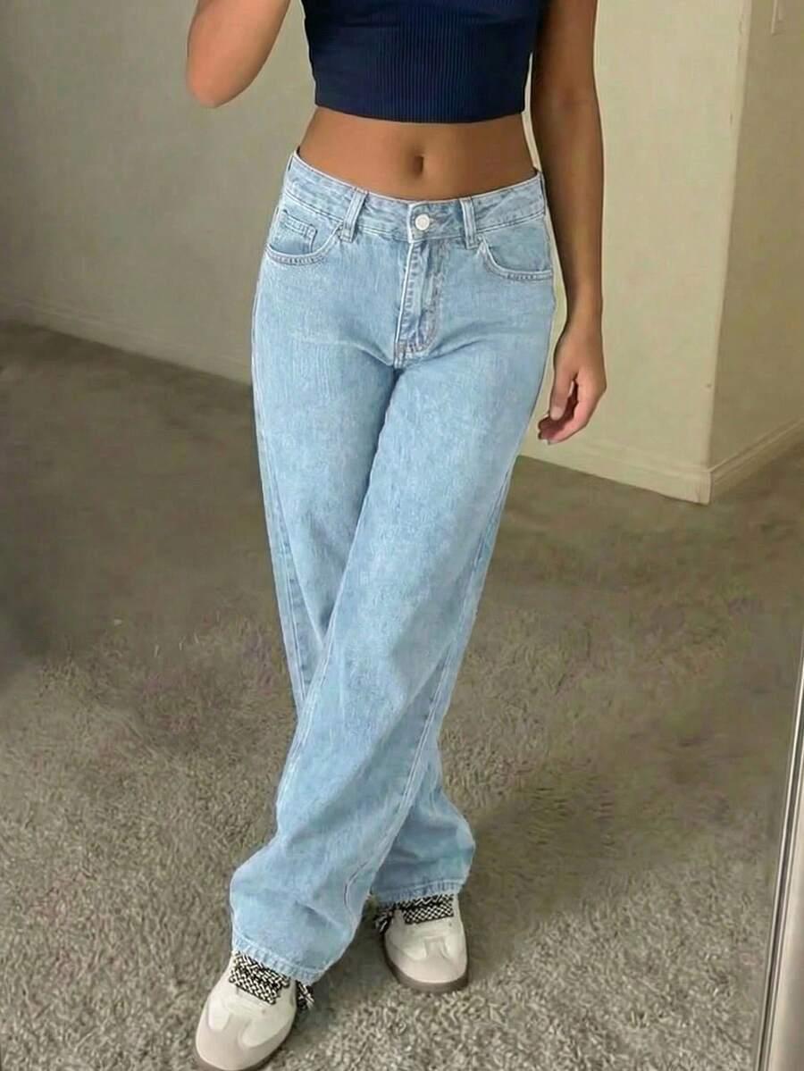 SHEIN NIEBIESKIE SPODNIE JEANS S06__M