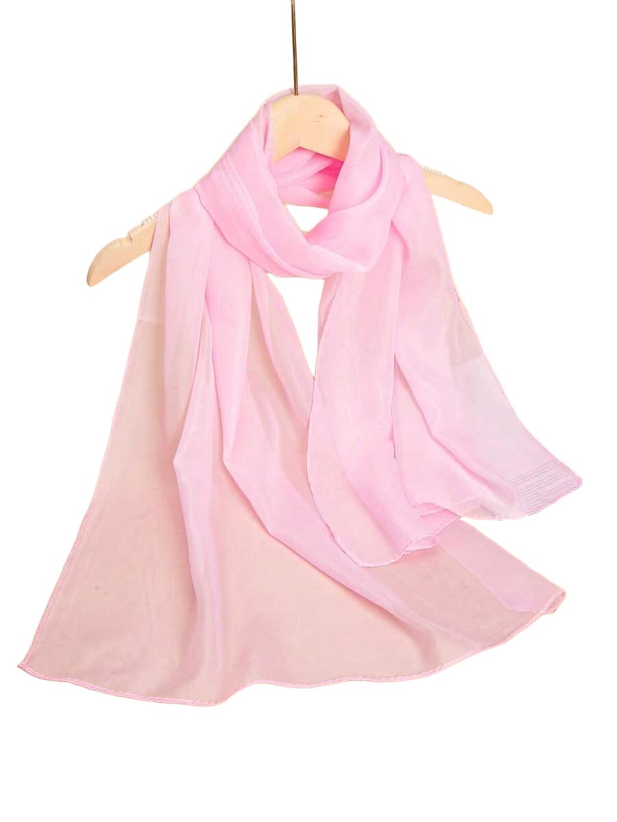 SHEIN RÓŻOWY GŁADKI SZAL S07__150