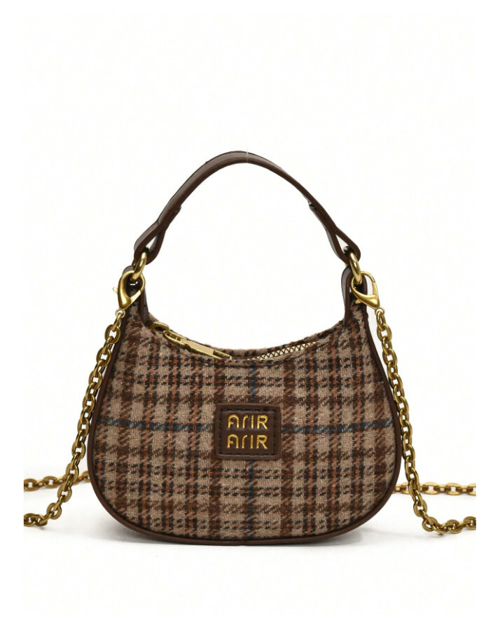 SHEIN BRĄZOWA MINI TOREBKA S07__14,5X11CM