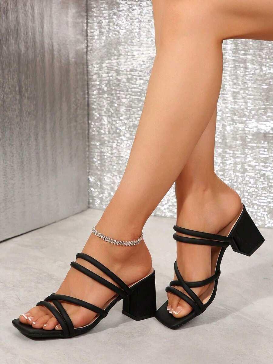 SHEIN CZARNE KLAPKI NA OBCASIE S06__38