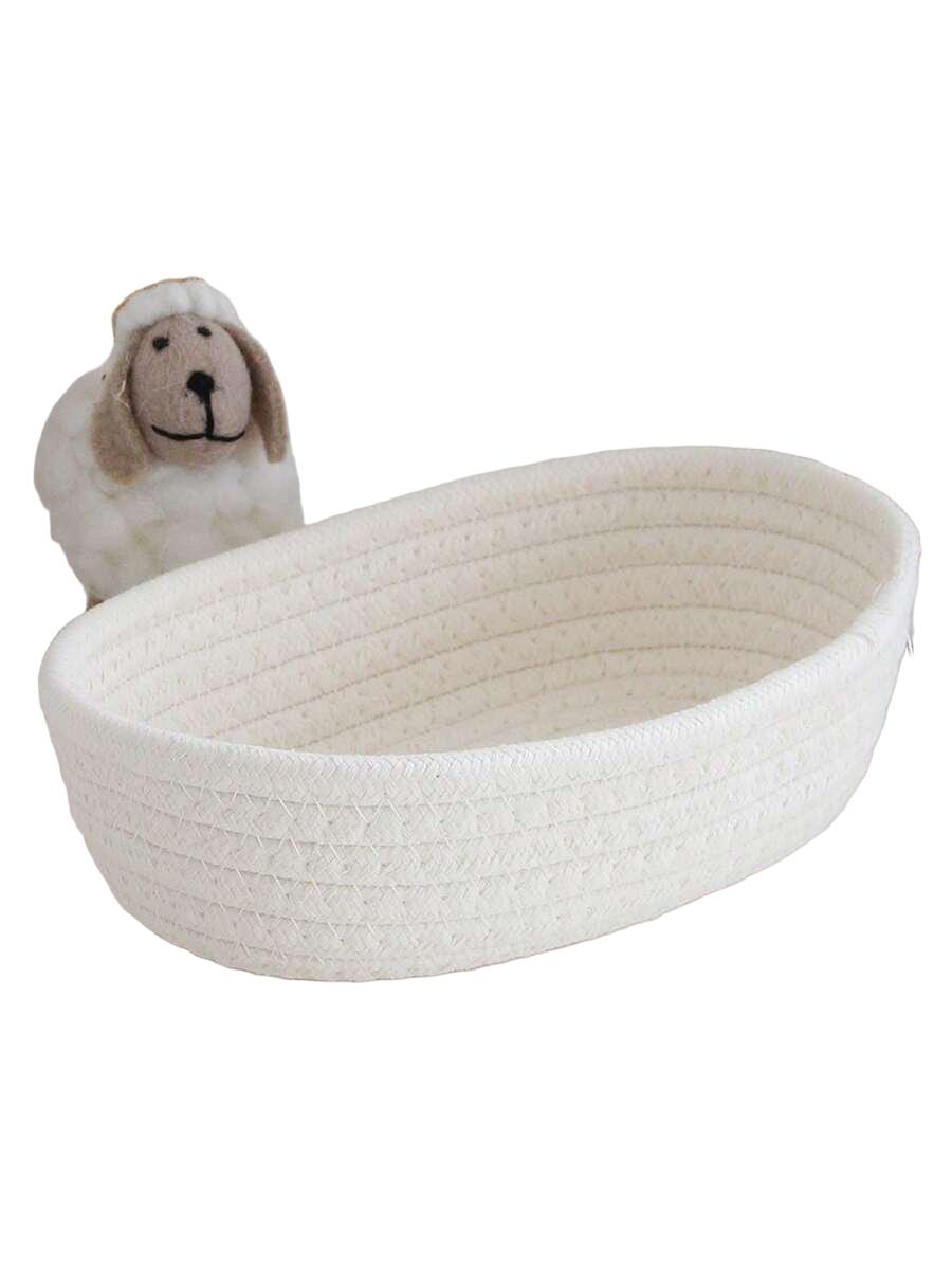 SHEIN BIAŁY KOSZYK DO PRZECHOWYWANIA 30X17X9CM