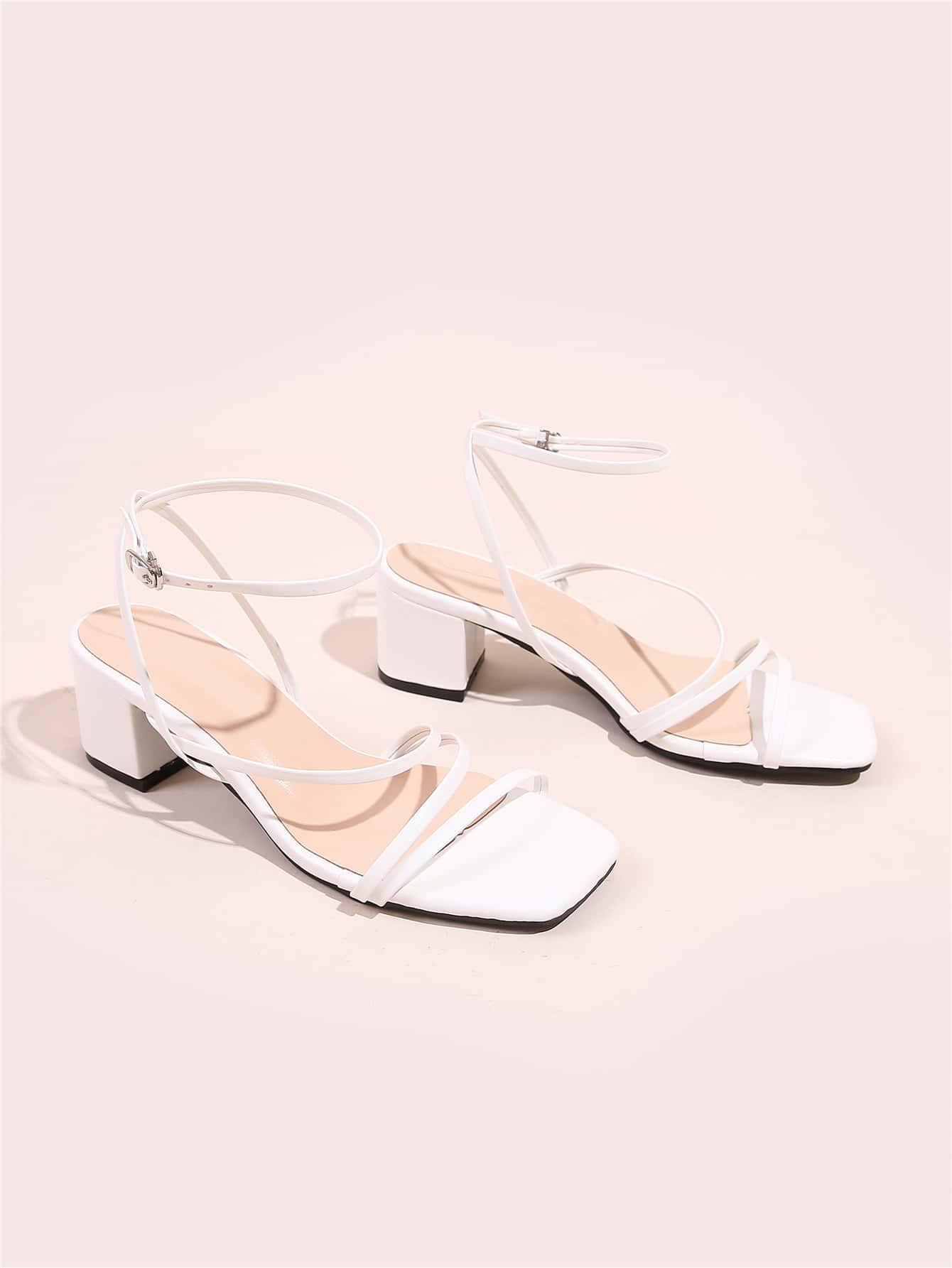 SHEIN BIAŁE SANDAŁY NA OBCASIE S06__39