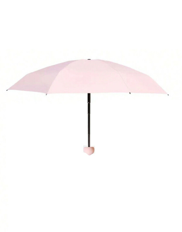 SHEIN RÓŻOWY SKŁADANY PARASOL S07__