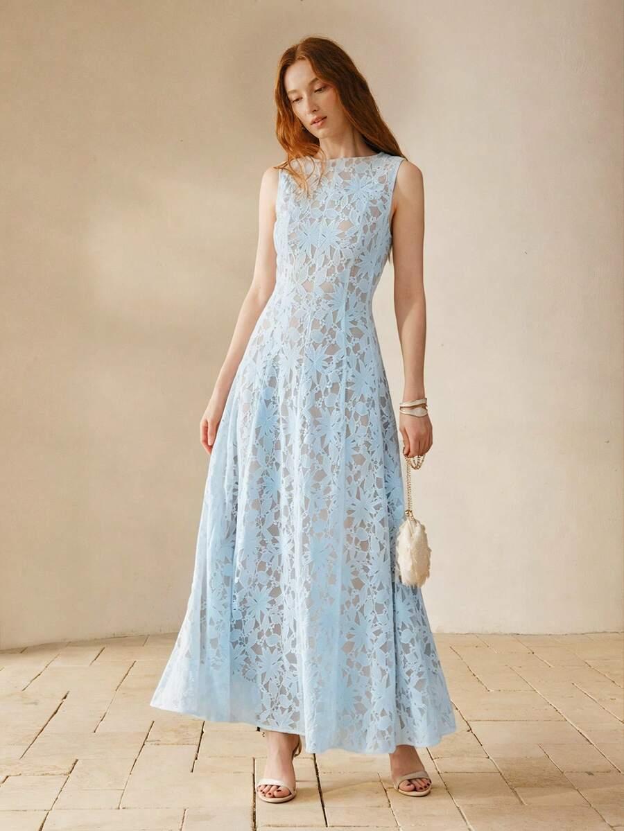 MOTF NIEBIESKA MAXI SUKIENKA S06__L