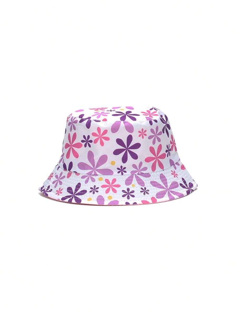 SHEIN KAPELUSZ WZÓR KWIATY S07__OS
