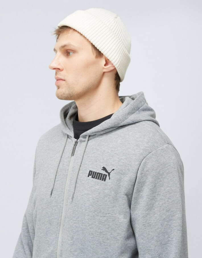 PUMA KLASYCZNA SZARA ROZPINANA BLUZA Z KAPTUREM 586704 S06__XL