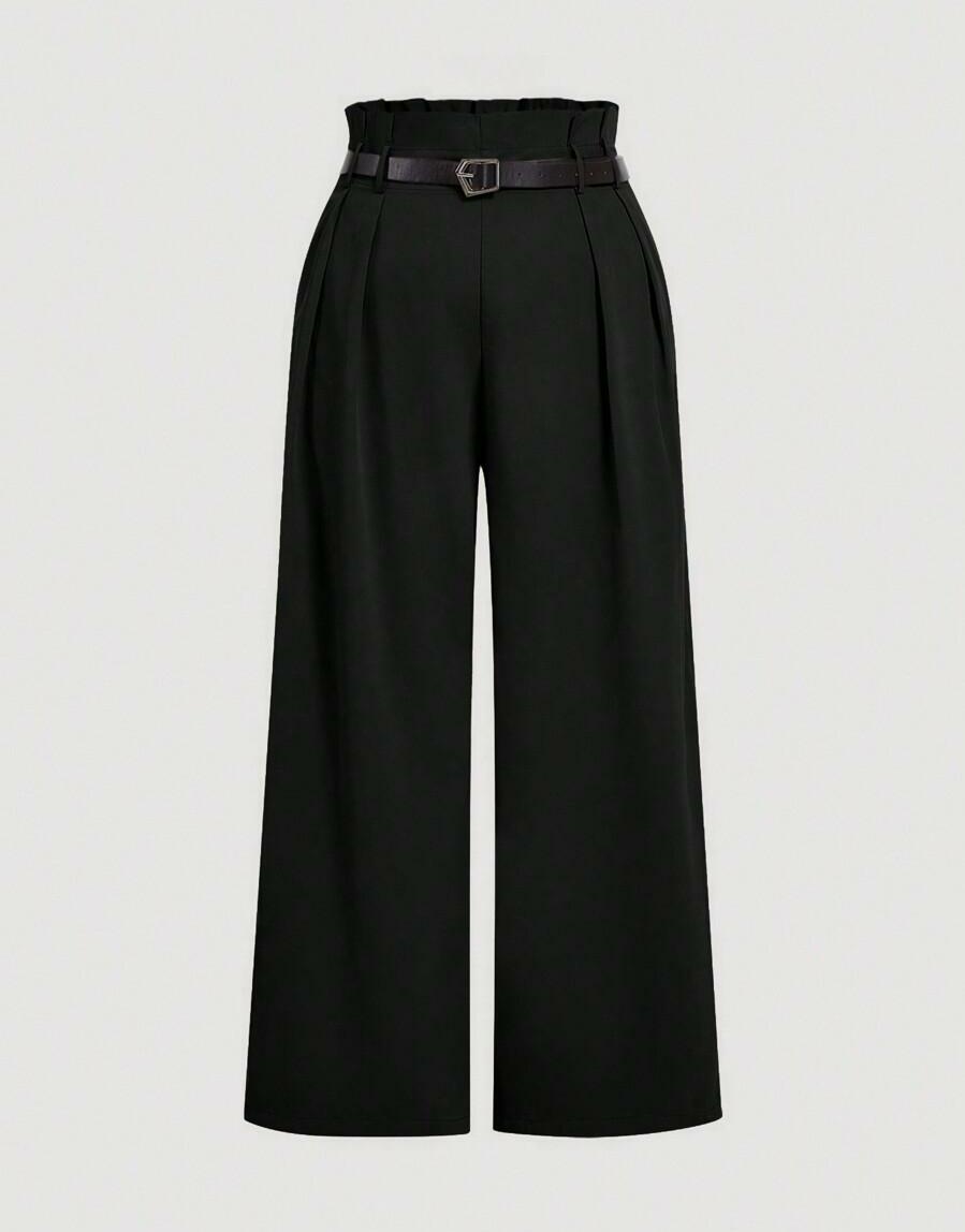 SHEIN CZARNE ELEGANCKIE SPODNIE S06__46