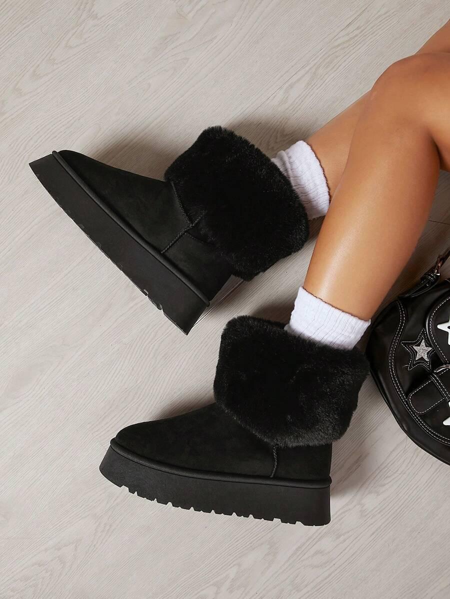 SHEIN CZARNE OCIEPLANE ŚNIEGOWCE W01__40