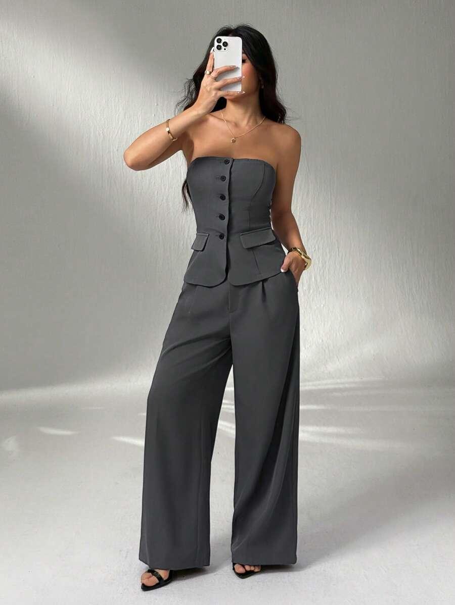 SHEIN BLUZKA SPODNIE KOMPLET S06__M