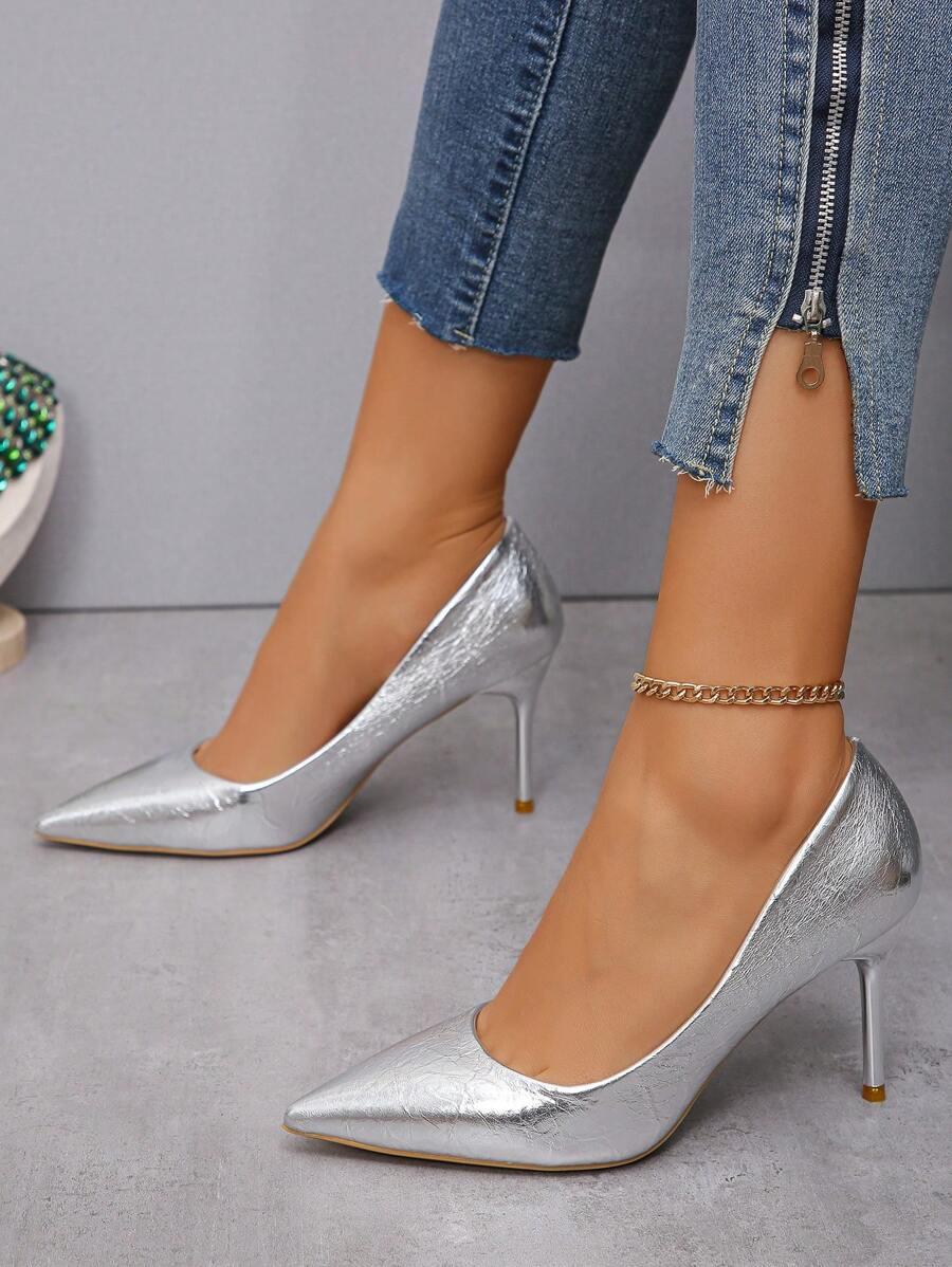 SHEIN SREBRNE CZÓŁENKA SZPIC S06__38