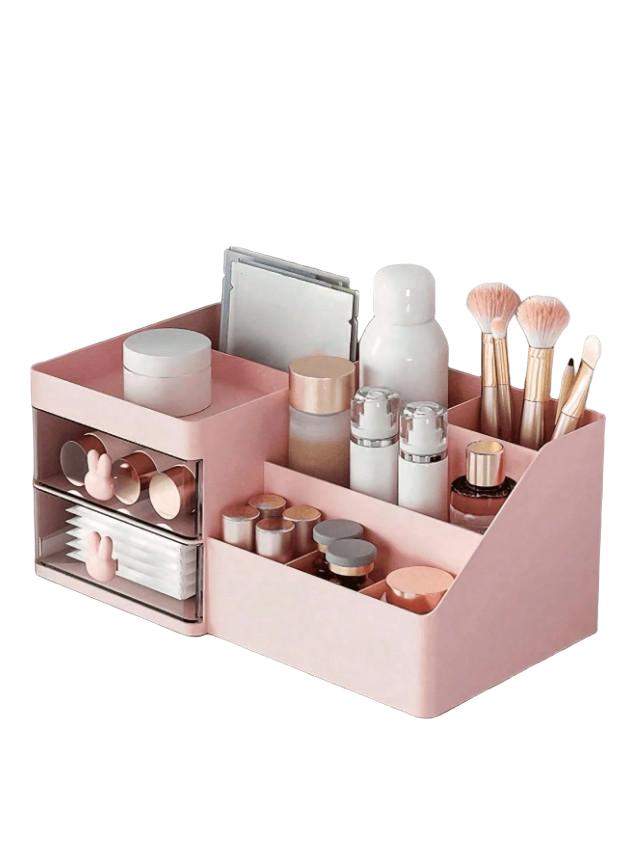 SHEIN RÓŻOWY ORGANIZER NA BIURKO S07__12X15X28CM