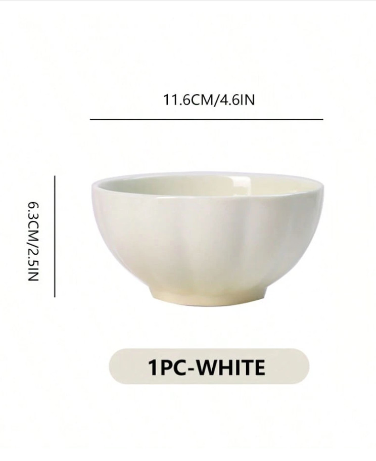 SHEIN KREMOWA CERAMICZNA MISKA 350ML S07__6X11