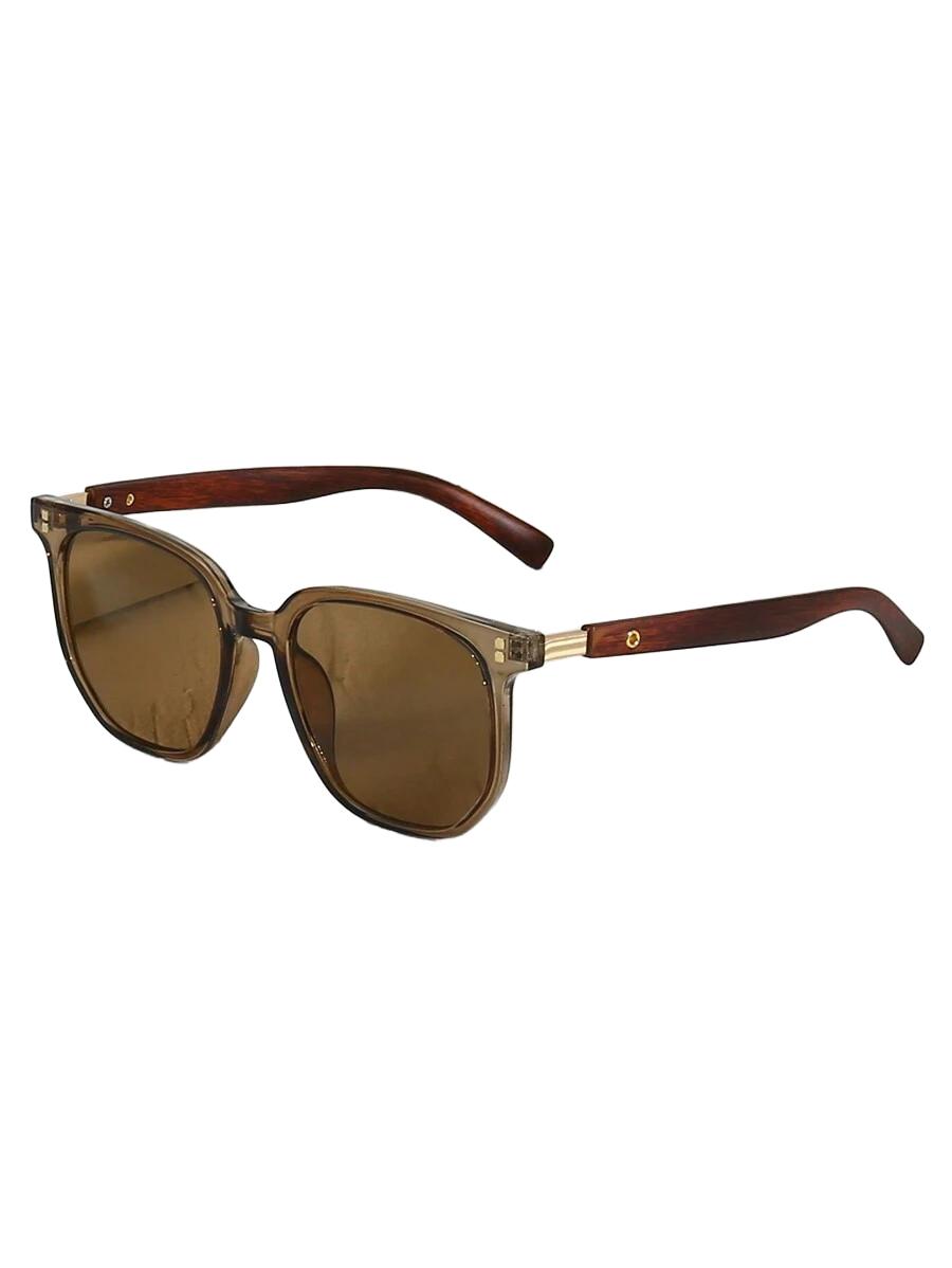 SHEIN BRĄZOWE OKULARY PRZECIWSŁONECZNE S07