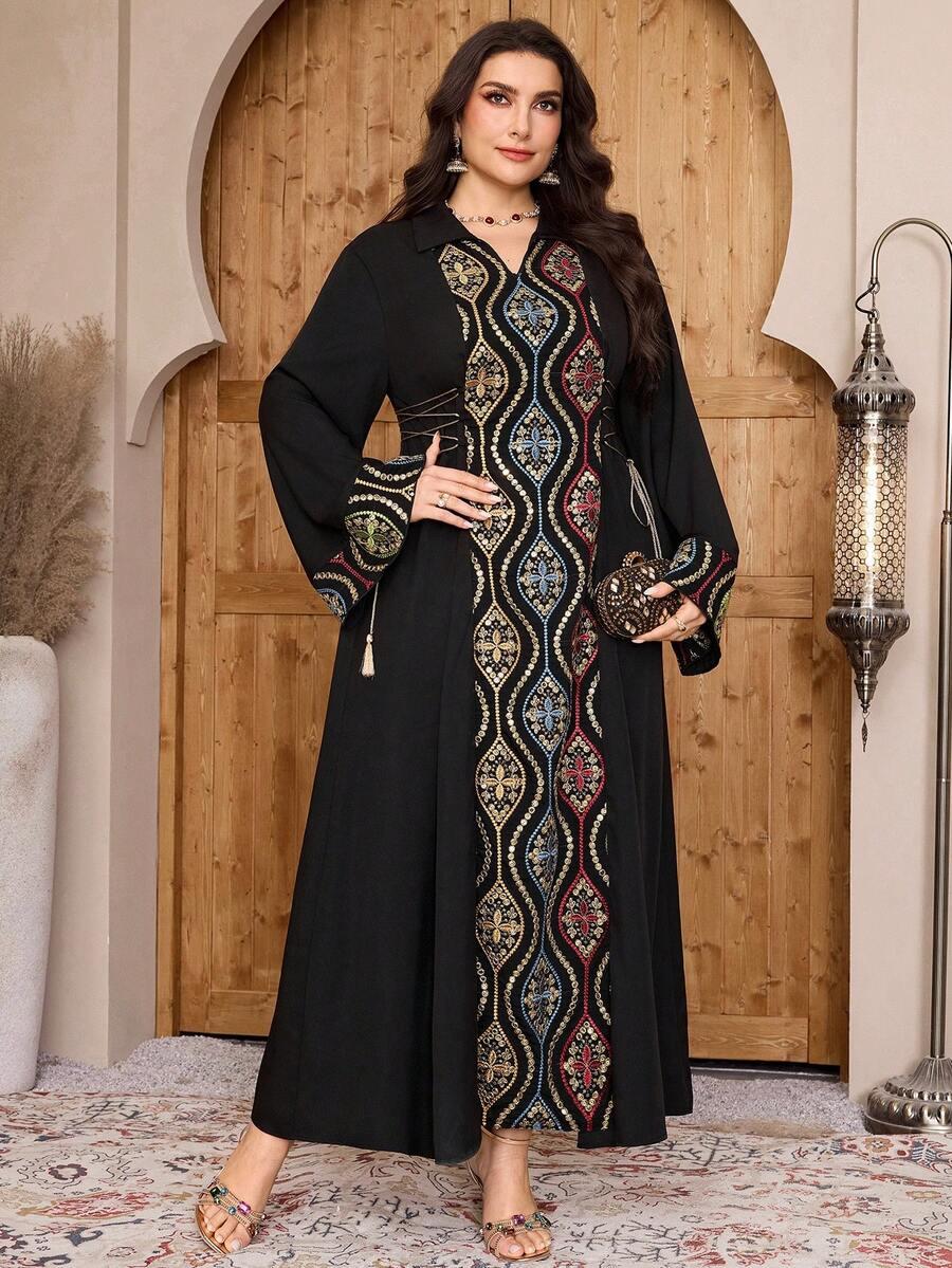 SHEIN CZARNA MAXI SUKIENKA S06__52