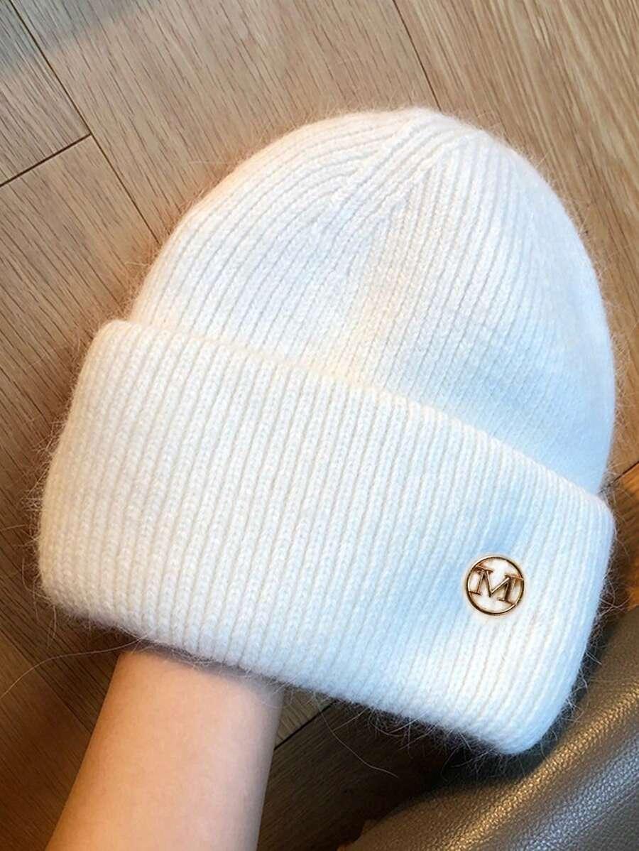 SHEIN BIAŁA CZAPKA BEANIE W01__OS