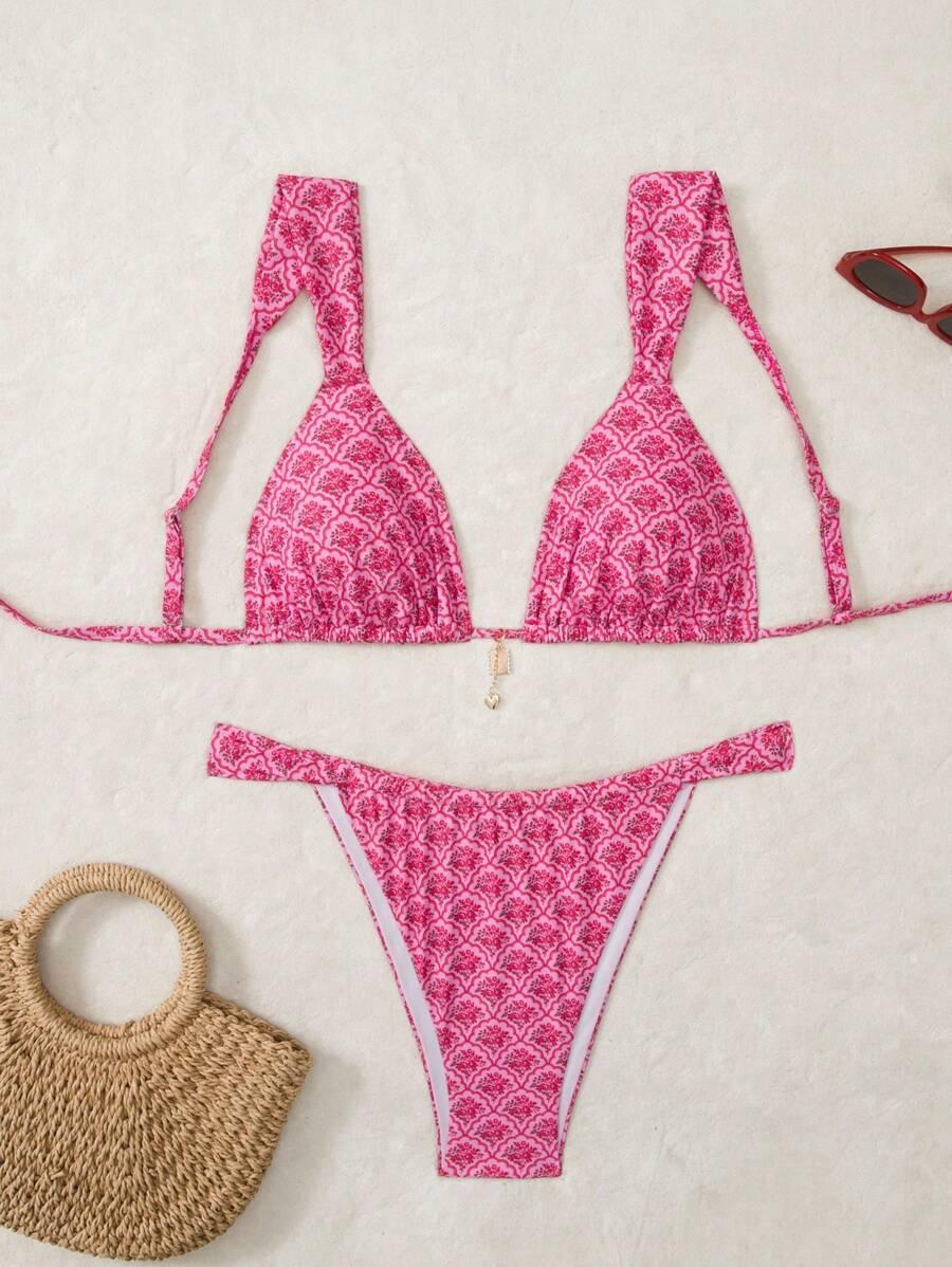 SHEIN DWUCZĘŚCIOWY STRÓJ KĄPIELOWY WZÓR S09__46