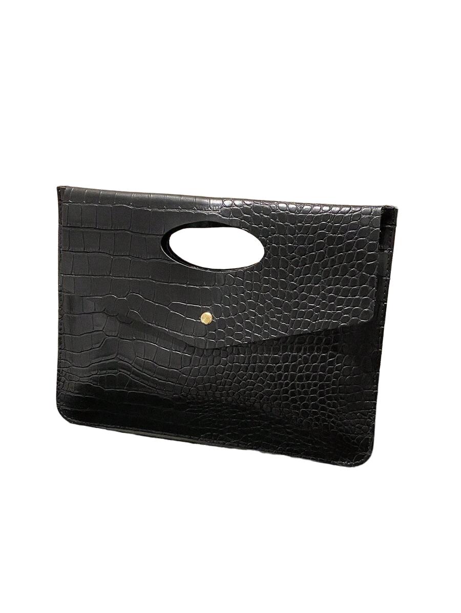 SHEIN CZARNA TOREBKA KOPERTÓWKA S07__24,5X32,5CM