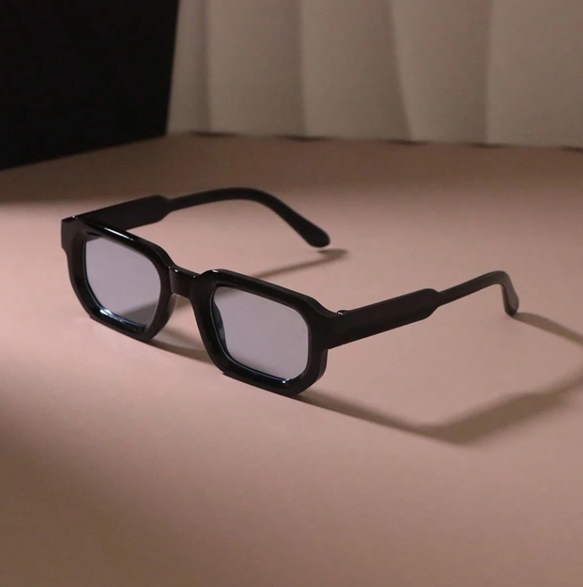SHEIN OKULARY PRZECIWSŁONECZNE CZARNE OPRAWKI S07