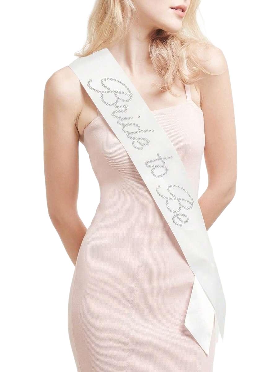 SHEIN BIAŁA SZARFA ŚLUBNA S07__80X10