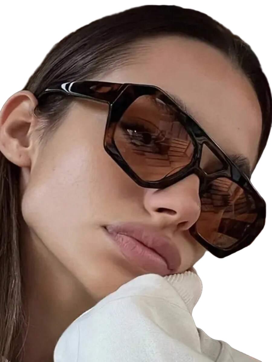 SHEIN OKULARY PRZECIWSŁONECZNE ANIMAL PRINT S07
