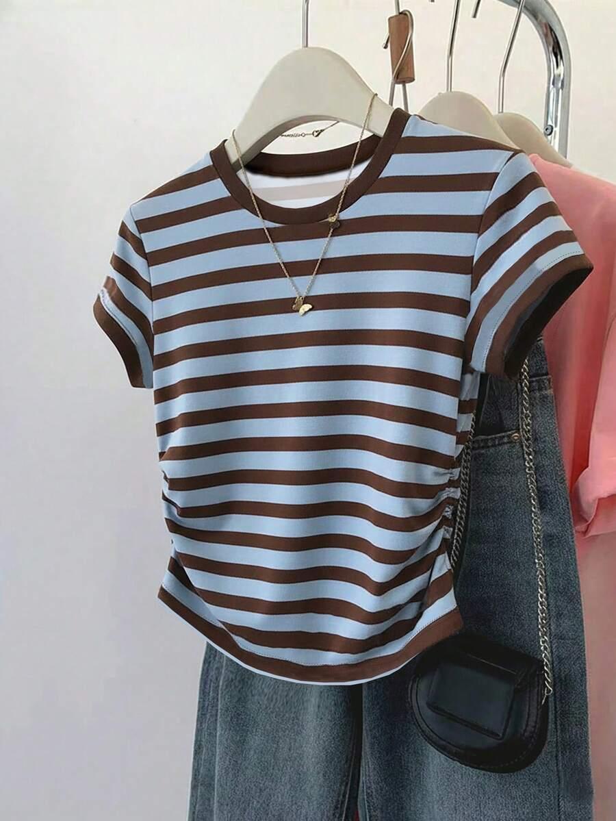 SHEIN TOP PASKI MARSZCZENIA S06__XS