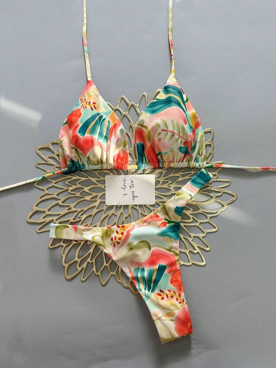 SHEIN KOLOROWY STRÓJ KĄPIELOWY S09__XS