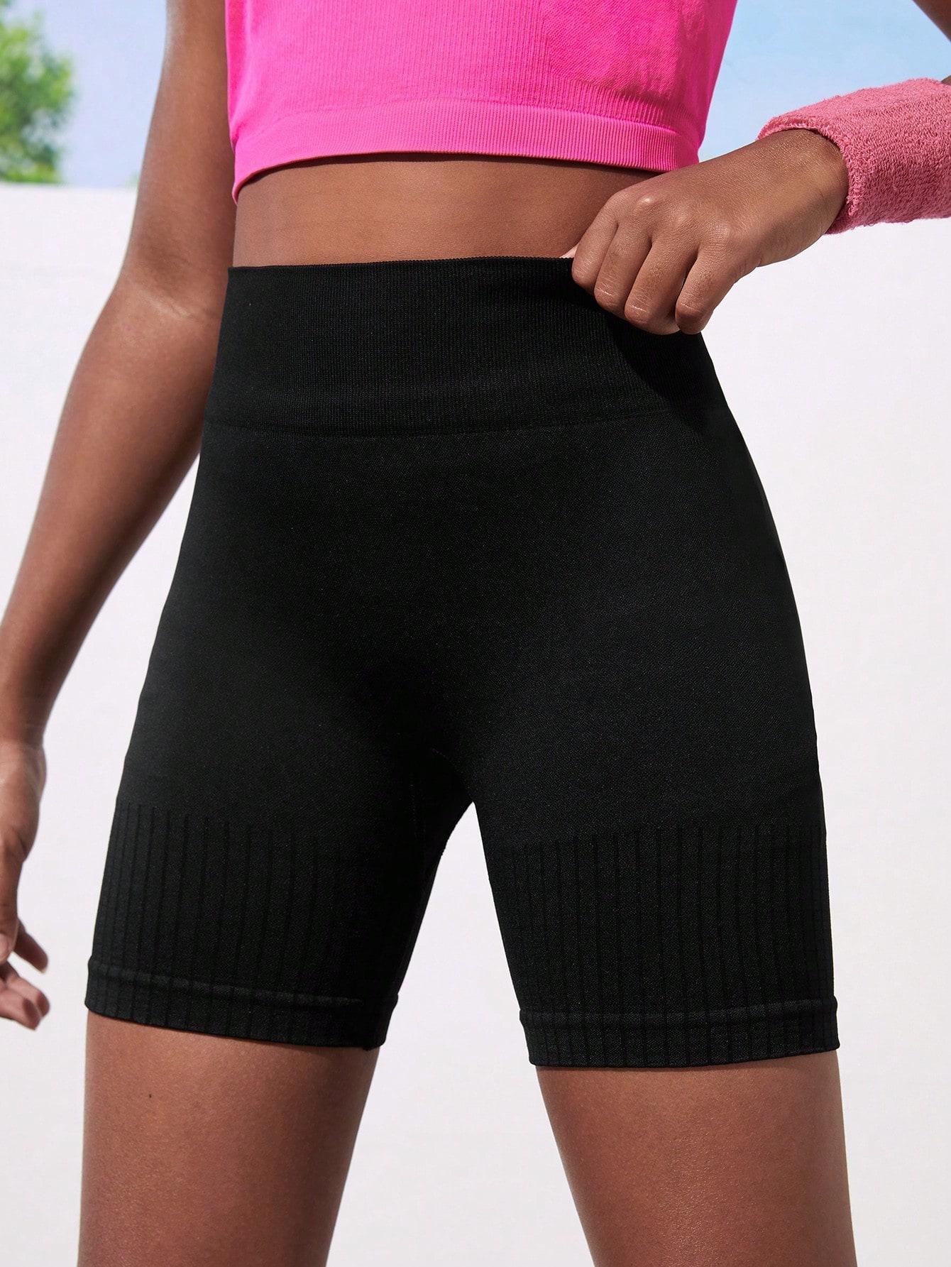 SHEIN CZARNE SPODENKI SPORTOWE