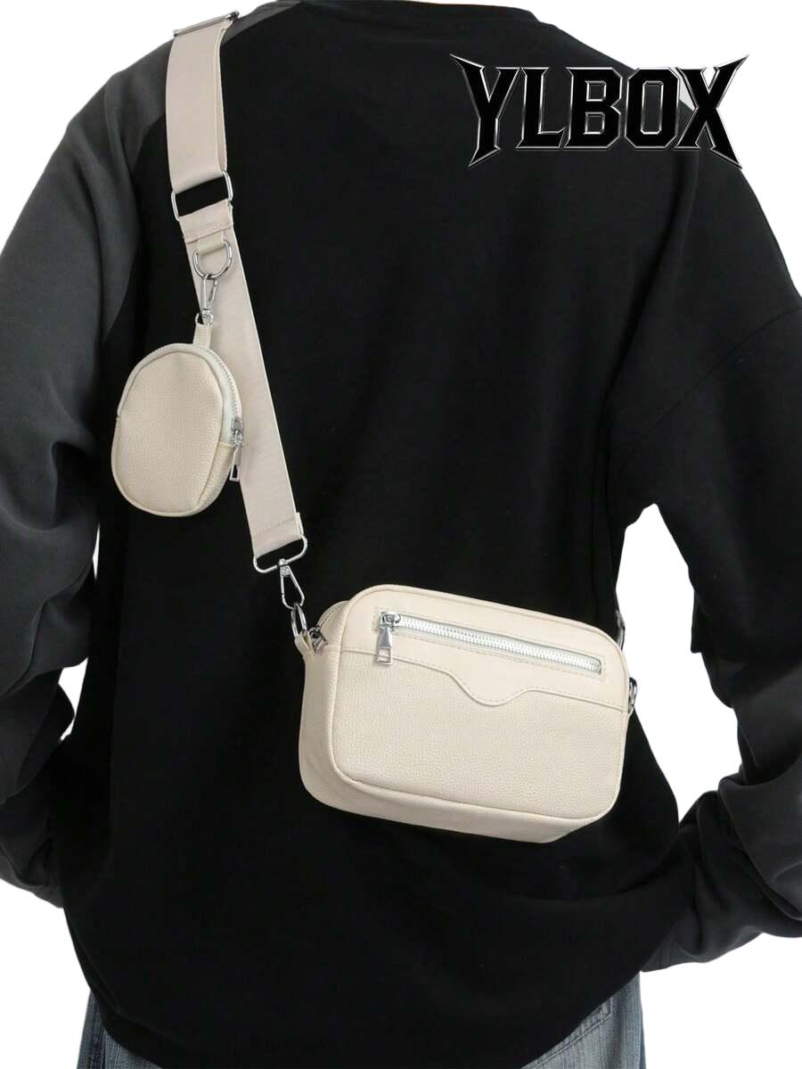 SHEIN BEŻOWA TOREBKA NERKA S07__20X7X13,5CM