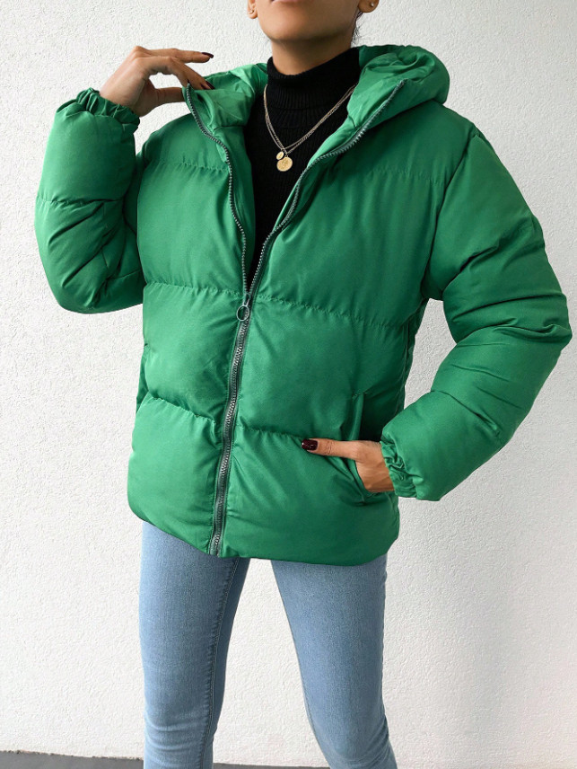SHEIN ZIELONA KURTKA Z KAPTUREM W01__S