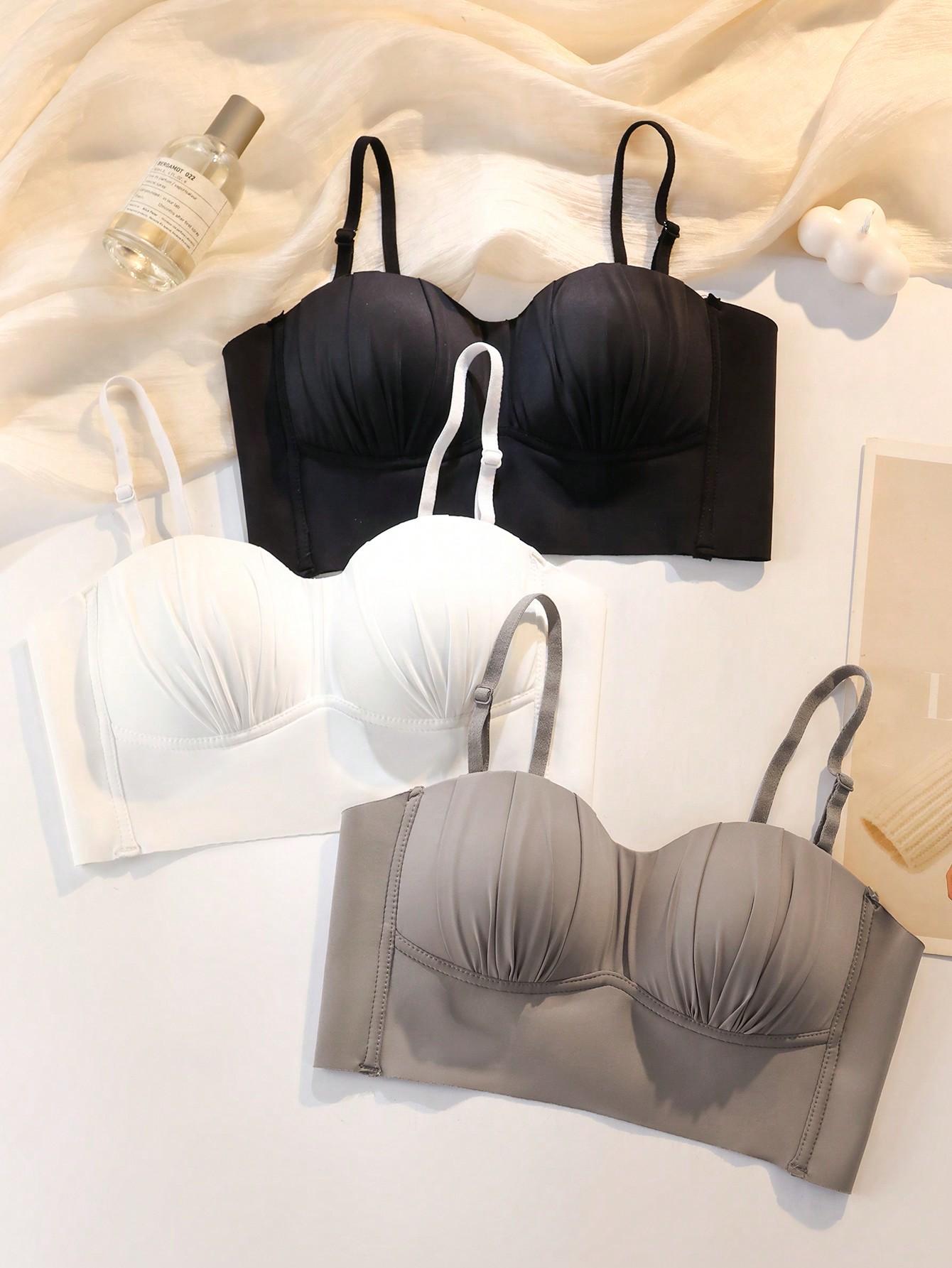 SHEIN BIUSTONOSZ NA RAMIĄCZKACH 3-PACK S06__XL