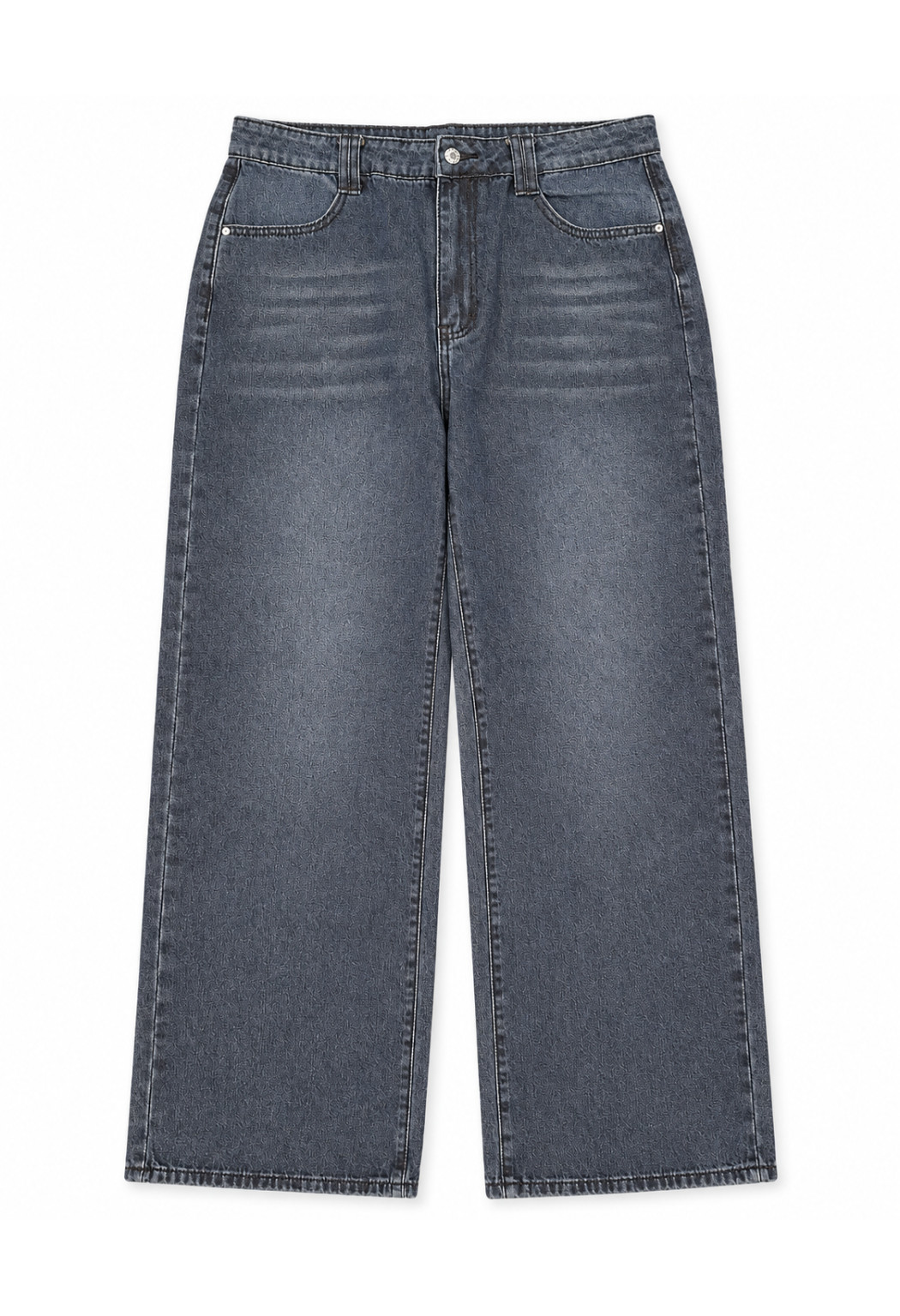 SHEIN SPODNIE JEANS WIDE LEG KIESZENIE WYSOKI STAN PK01__XL