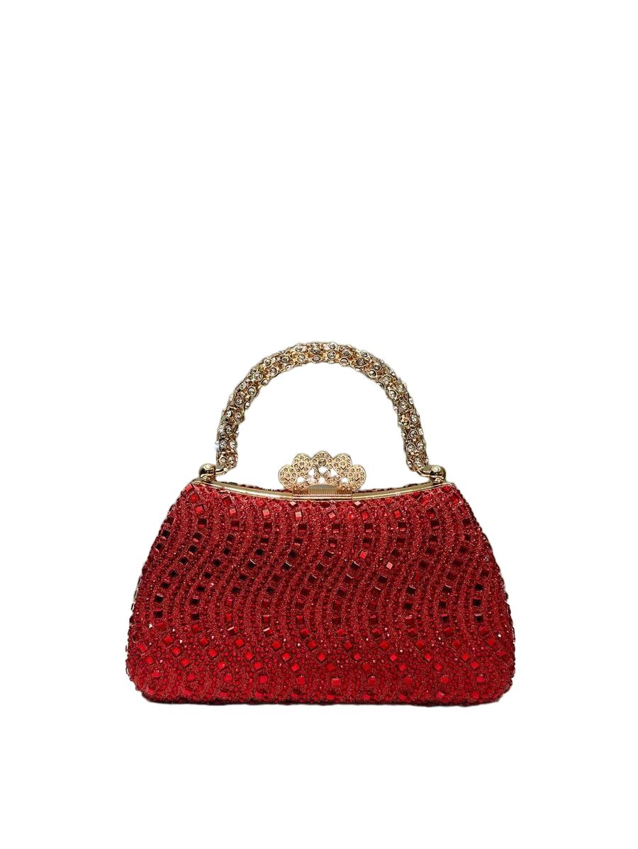 SHEIN CZERWONA TOREBKA ZDOBIENIE S07__22X12CM