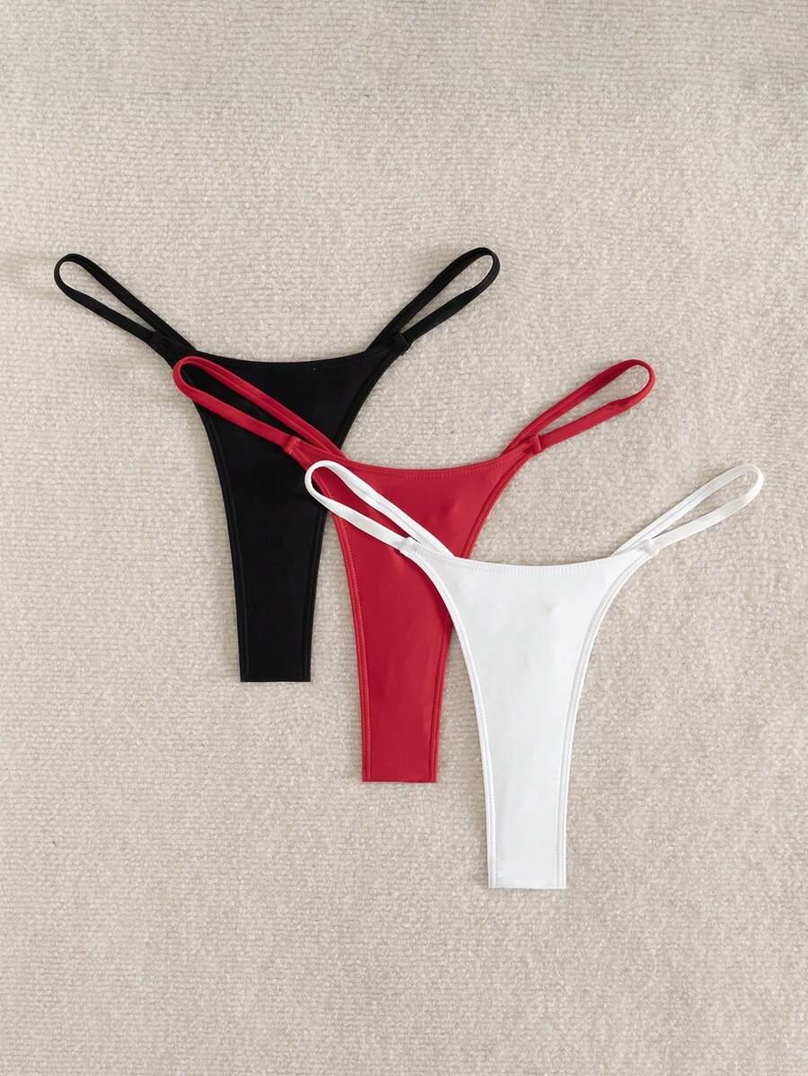 SHEIN DÓŁ OD BIKINI 3-PACK S09__XXS