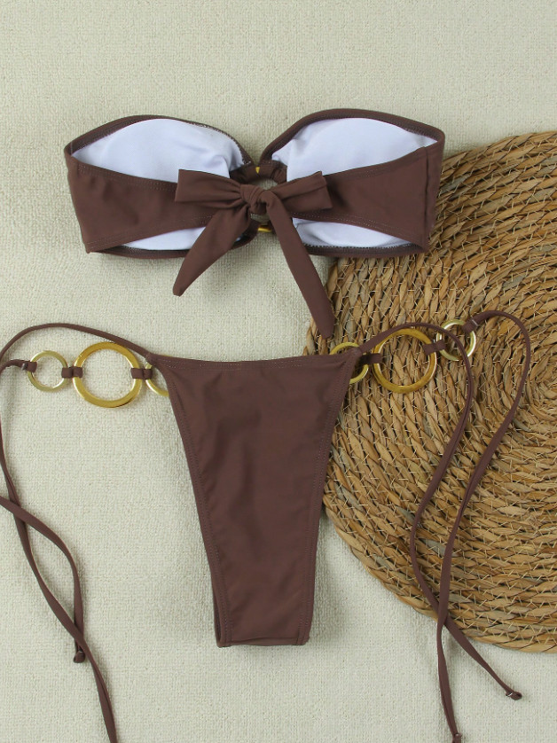 SHEIN DWUCZĘŚCIOWY STRÓJ KĄPIELOWY S09__L