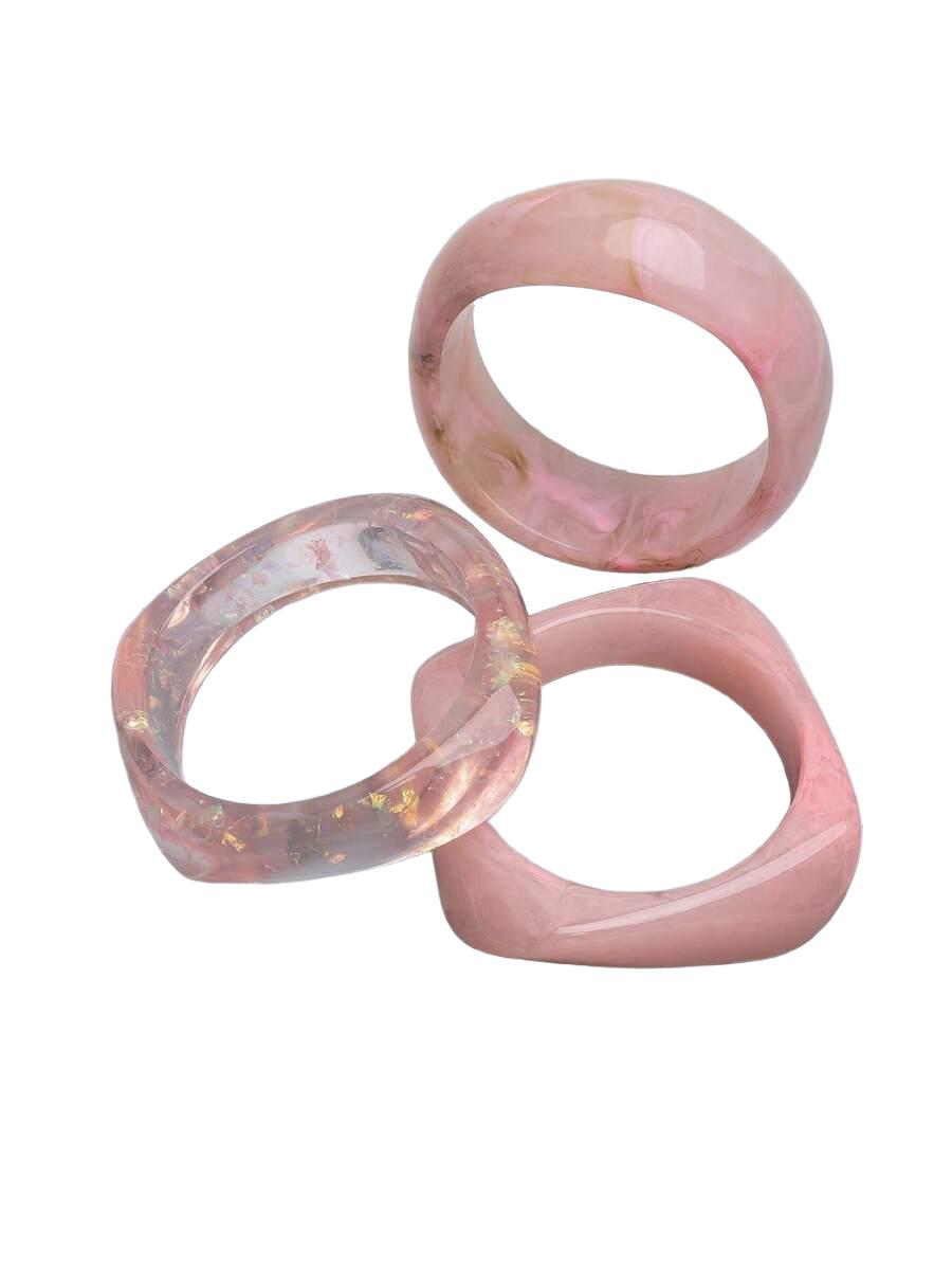 SHEIN RÓŻOWA BRANSOLETKA 3-PACK S07