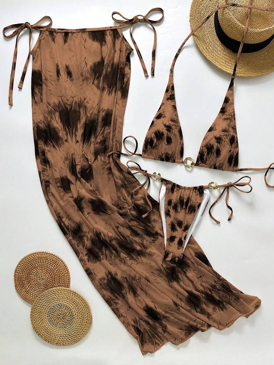 SHEIN DWUCZĘŚCIOWY STRÓJ KĄPIELOWY SPODNIE KOMPLET S09__XS