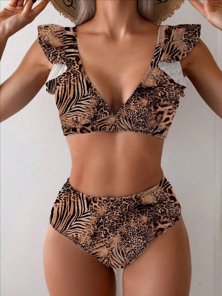 SHEIN DWUCZĘŚCIOWY STRÓJ KĄPIELOWY S09__L