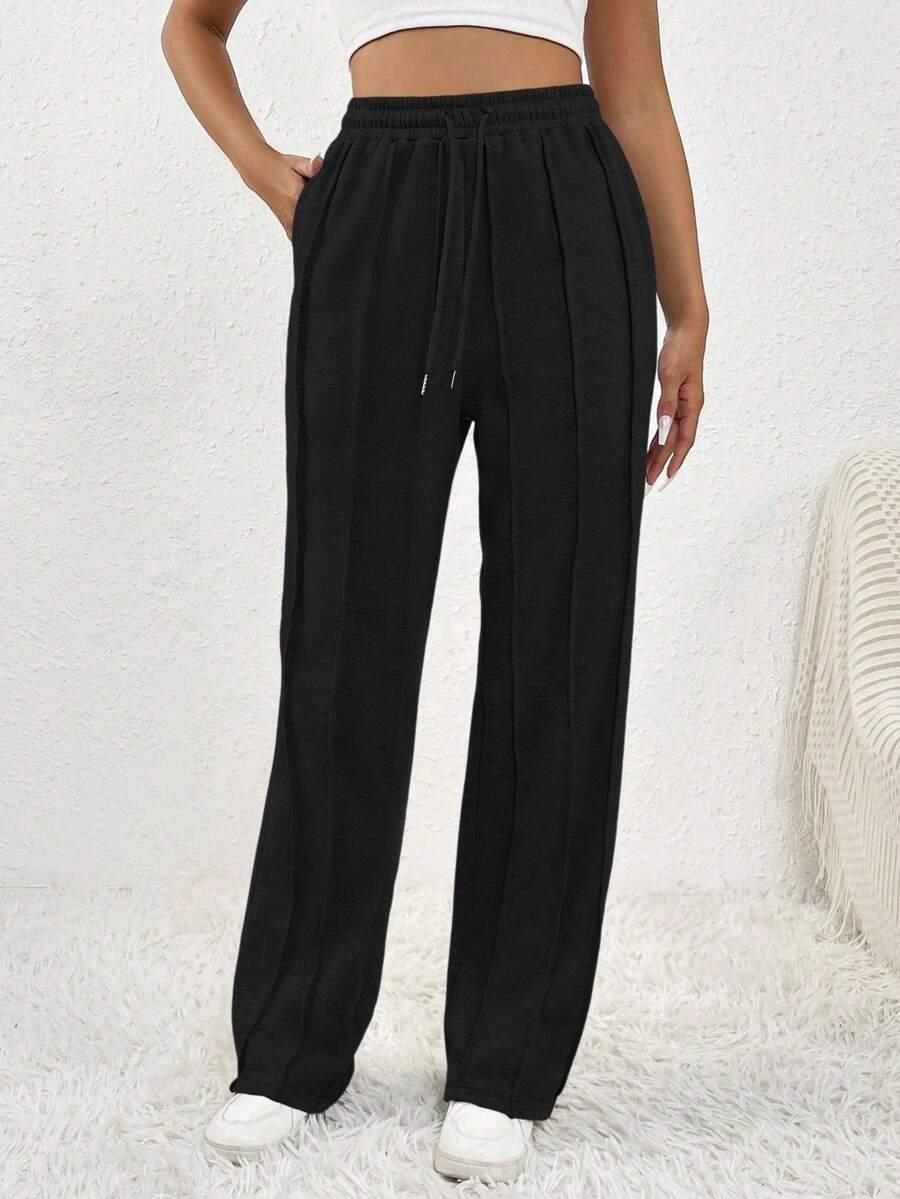 SHEIN CZARNE SPODNIE DRESOWE S06__S