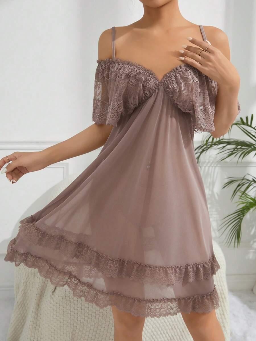 SHEIN KOSZULA NOCNA KORONKA S06__XL